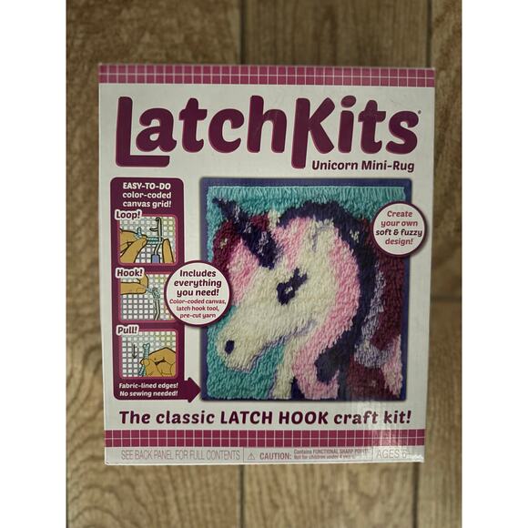 LatchKits Unicorn Mini-Rug Kit, NIB - Picture 1 of 3